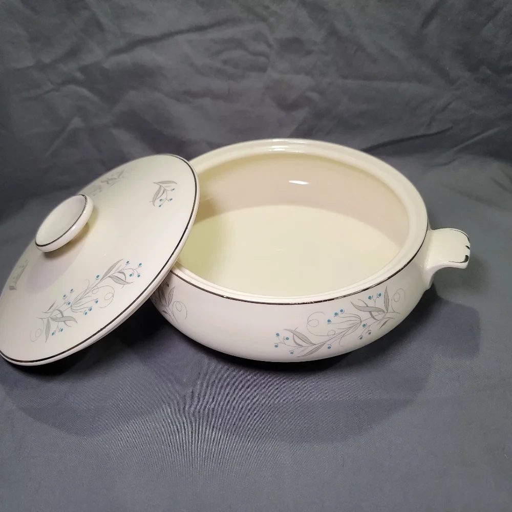 Vintage 1950s Homer Laughlin Celeste Collection Small Covered Serving Dish